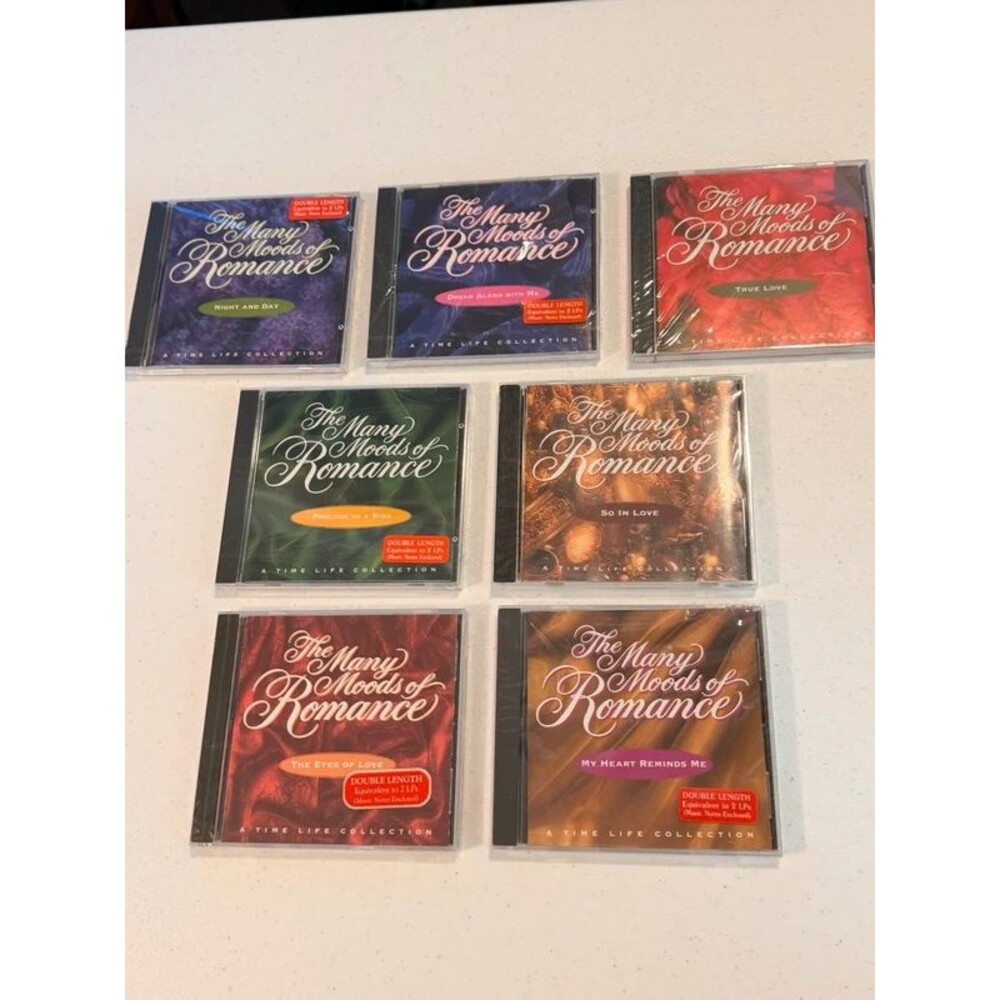 The Many Moods of Romance CD Time Life Collection Lot of 8 CDs - New/ Sealed